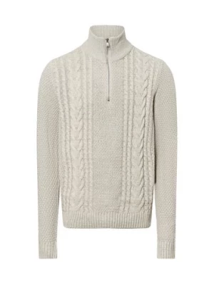Jack & Jones Męski sweter - JJCraig Mężczyźni Sztuczne włókno beżowy marmurkowy,