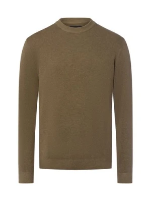 Jack & Jones Męski sweter z dzianiny Mężczyźni Bawełna zielony jednolity,