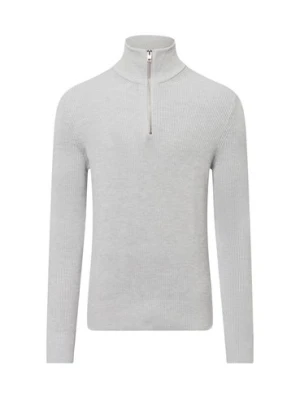Jack & Jones Męski sweter z dzianiny Mężczyźni szary jednolity,