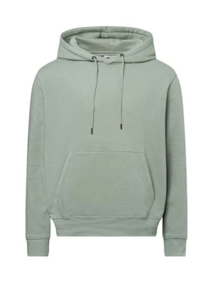 Jack & Jones Męski sweter z kapturem - JJEstar Mężczyźni zielony jednolity,