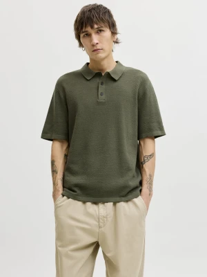 Jack & Jones T-shirt z dzianiny - JJEgeorge Mężczyźni zielony,