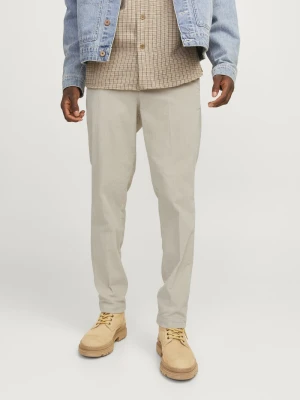 Jack & Jones Męskie chino sztruksowe - JPStace Mężczyźni Sztruks beżowy jednolity,