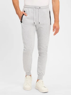 Jack & Jones Męskie spodnie do biegania - JPSTWill Mężczyźni Sztuczne włókno szary marmurkowy,