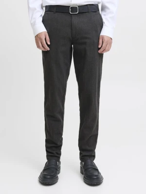 Jack & Jones Męskie spodnie materiałowe - JPSTMarco Bowie Mężczyźni Bawełna szary jednolity,