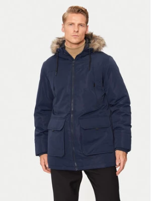 Jack&Jones Parka Construct 12258406 Granatowy Regular Fit