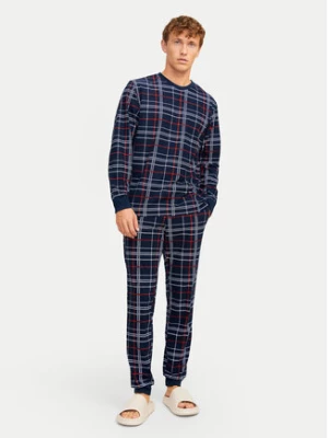 Jack&Jones Piżama 12268512 Granatowy Loose Fit