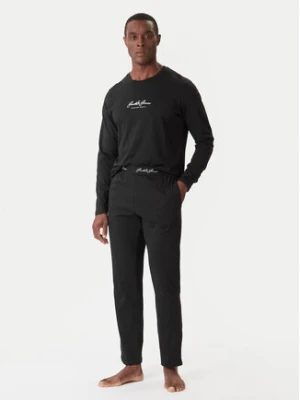 Jack & Jones Piżama Clyde 12286555 Czarny Loose Fit