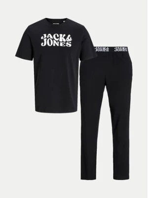 Jack&Jones Piżama Elton 12266998 Czarny Standard Fit