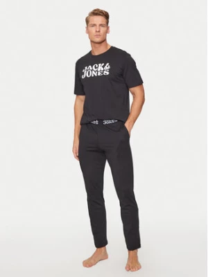 Jack&Jones Piżama Elton 12266998 Czarny Standard Fit