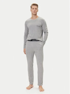 Jack&Jones Piżama Everest 12273632 Szary Standard Fit