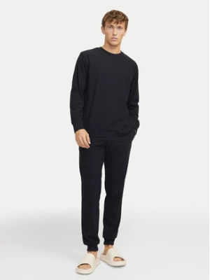 Jack&Jones Piżama Solid 12268536 Czarny Loose Fit