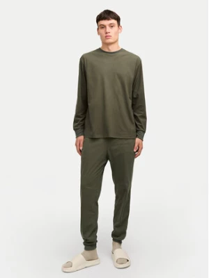 Jack&Jones Piżama Solid 12268536 Zielony Loose Fit