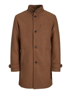 Jack & Jones Płaszcz przejściowy "Melton" w kolorze brązowym rozmiar: L