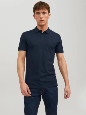 Jack&Jones Polo Basic 12136516 Granatowy Slim Fit