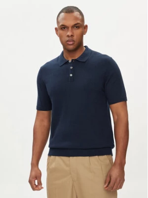 Jack&Jones Polo Emil 12248819 Granatowy Regular Fit