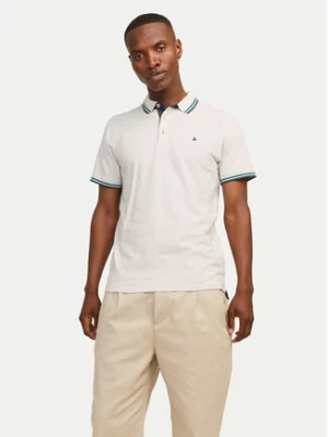 Jack & Jones Polo Paulos 12136668 Beżowy Slim Fit