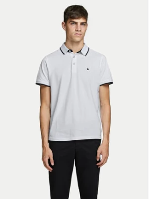 Jack&Jones Polo Paulos 12136668 Biały Slim Fit