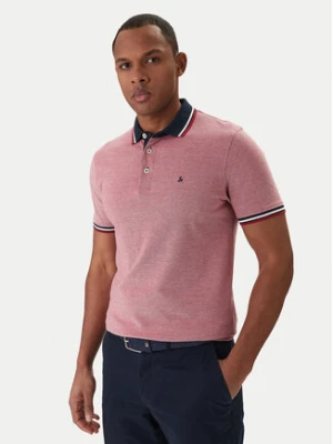 Jack & Jones Polo Paulos 12136668 Czerwony Slim Fit