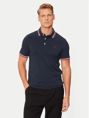 Jack&Jones Polo Paulos 12136668 Granatowy Slim Fit