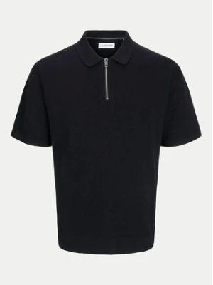 Jack&Jones Polo Troy 12269617 Czarny Relaxed Fit