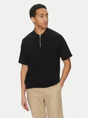 Jack&Jones Polo Troy 12269617 Czarny Relaxed Fit