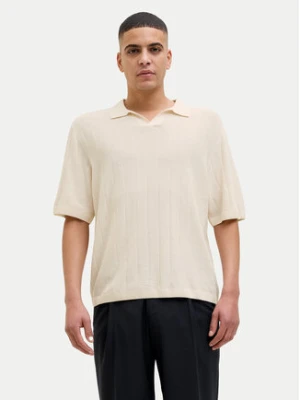 Jack & Jones Polo Varenna 12272578 Beżowy Relaxed Fit