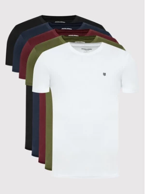 Jack&Jones PREMIUM Komplet 5 t-shirtów Brody 12190468 Kolorowy Regular Fit