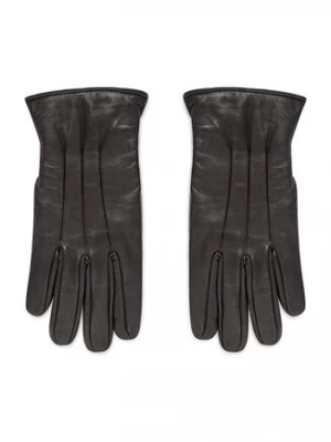 Jack&Jones Rękawiczki Męskie Jacmontana Leather Gloves Noos 12125090 Czarny