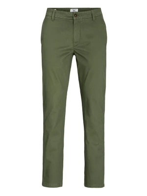 Jack & Jones Spodnie chino "Bolton" w kolorze oliwkowym rozmiar: W29/L32