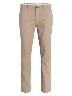 Jack & Jones Spodnie chino "Marco" w kolorze beżowym rozmiar: W33 / L34