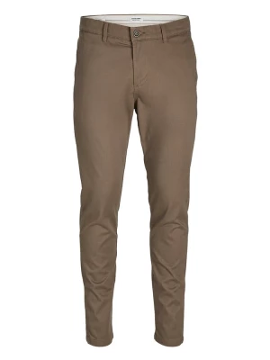 Jack & Jones Spodnie chino w kolorze brązowym rozmiar: W32/L32