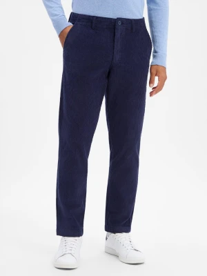 Jack & Jones spodnie z sztruksu Mężczyźni Bawełna niebieski