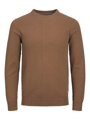 Jack & Jones Sweter "Atlas" w kolorze jasnobrązowym rozmiar: S