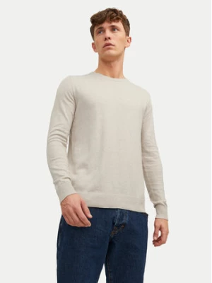 Jack&Jones Sweter Emil 12208364 Beżowy Regular Fit