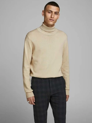 Jack & Jones Sweter "Emil" w kolorze beżowym rozmiar: M