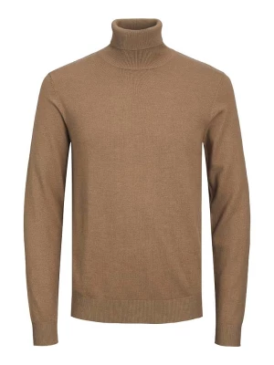 Jack & Jones Sweter "Emil" w kolorze jasnobrązowym rozmiar: L