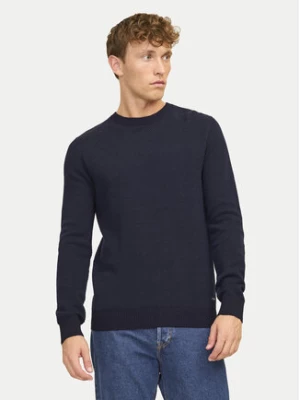 Jack&Jones Sweter Globe 12258139 Granatowy Regular Fit