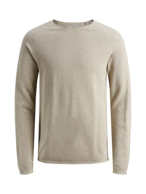 Jack & Jones Sweter "Hill" w kolorze beżowym rozmiar: L