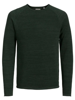 Jack & Jones Sweter "Hill" w kolorze ciemnozielonym rozmiar: M