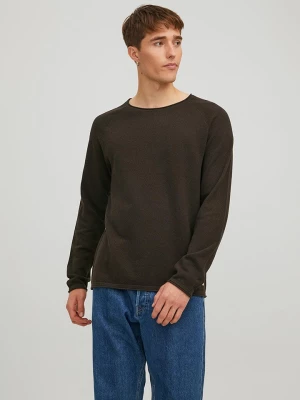 Jack & Jones Sweter "Hill" w kolorze jasnobrązowym rozmiar: M