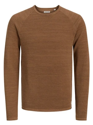 Jack & Jones Sweter "Hill" w kolorze karmelowym rozmiar: XS