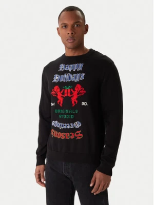 Jack & Jones Sweter Holiday 12287994 Czarny Relaxed Fit