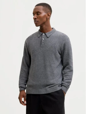 Jack & Jones Sweter Maverick 12286144 Szary Regular Fit