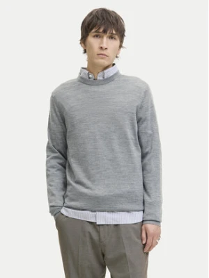 Jack&Jones Sweter Merino 12216817 Szary Regular Fit
