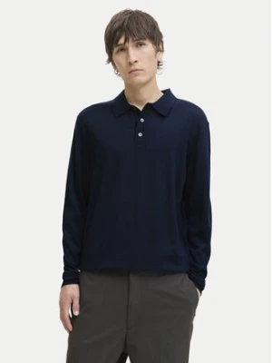 Jack & Jones Sweter Merino 12281757 Granatowy Regular Fit