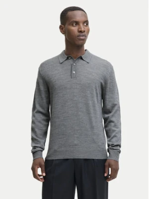 Jack & Jones Sweter Merino 12281757 Szary Regular Fit