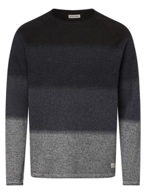 Jack & Jones Sweter męski Mężczyźni Bawełna niebieski w paski,