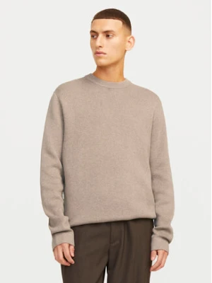 Jack & Jones Sweter Milano 12259666 Szary Relaxed Fit