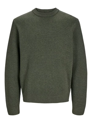 Jack & Jones Sweter "Milano" w kolorze ciemnozielonym rozmiar: S