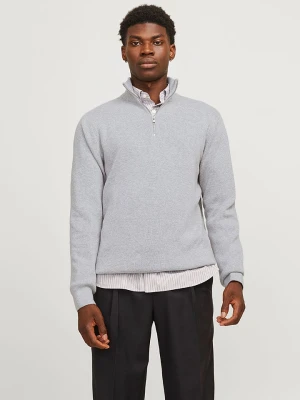 Jack & Jones Sweter "Milano" w kolorze jasnoszarym rozmiar: L